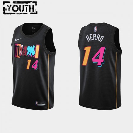Maglia NBA Miami Heat Tyler Herro 14 Nike 2021-22 City Edition Swingman - Bambino